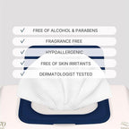 BEBESUP- Korea’s Four Palaces Edition - Hypoallergenic Water-based Unscented Alcohol-Free Ultra-Thick Super Seed Extracts Organic Plant-Based -Top 560 Count (8 Packs)