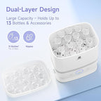 Snow Bear Baby Bottle Sterilizer and Dryer with Touchscreen, 6-in-1 Steam Bottle Sterilizer for Baby Bottles Pacifier, Breast Pump Part, 13 Bottles Extra-Large Capacity for Fast Drying Baby Essential