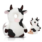 Baby Walker Head Protector Backpack Wear,Toddler Adjustable Baby Head Protection Backpack for Safety Baby Learning Walking Crawling (White Cow)