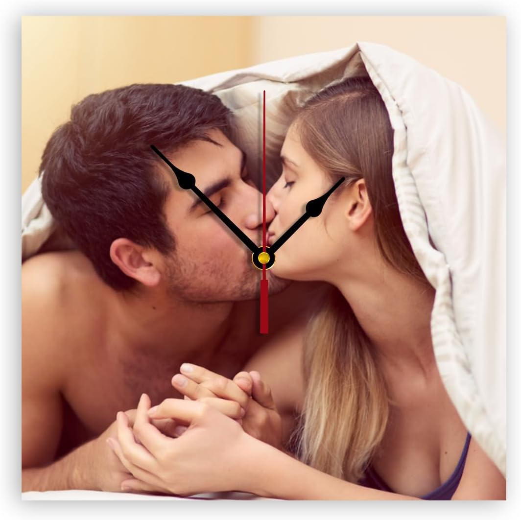 Generic Custom Clocks for Walls Personalized Clocks with Photo Text Logo That PVC Customized Round Silent Clock for Living Room Family Friends Gifts, 10inch-25cm