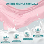 Sasttie Pregnancy Pillows for Sleeping, U Shaped Cooling Full Body Pillow with Removable Cover, Pregnant Women Must Haves, Maternity Essential, Light Pink