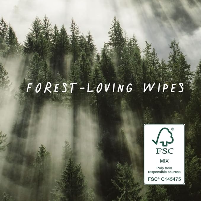 JOONYA Unscented Baby Wipes — Plant-Based, Fragrance-Free Bulk Diaper Wipes | Hypoallergenic, Non-Toxic & Biodegradable Wet Wipes for Sensitive Newborn Skin | 24 Packs of 80 Wipes (1,920 Total)