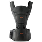 Baby Carrier with Hip Seat, Baby Carrier Newborn to Toddler, 6-in-1 Ways to Carry, All Seasons, Adjustable Baby Holder Carrier for Breastfeeding(Black)