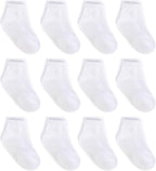 Zaples Baby Non Slip Grip Ankle Socks with Non Skid Soles for Infants Toddlers Kids Boys Girls