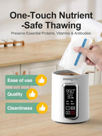 MOMYEASY Fast 2-Minute Baby Bottle Warmer - Steam Heating for Breastmilk & Formula, Fits All Bottles, Precise Temp Control with Timer, Auto Shut-Off