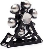 Desk Toys for Fidget Ferris Wheels-Spinner: 2mins Metal Cool-Gadgets Kinetic-Spinner for Kid Children Teen Adult EDC-Toy, ADHD Tools Cool Stuff Stress Relief Gift (Black)