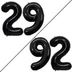 GOER Number 29 Balloons for 29th Birthday Party Decorations,42 Inch Jumbo Foil Helium 92 Balloons for 92nd Birthday Party Decoration (Black)