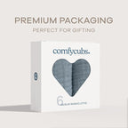 Comfy Cubs Muslin Baby Washcloths 6 Pack - Soft 6-Layer Cotton Wash Cloths for Sensitive Skin - 10"x10" Large, Gentle, Absorbent Infant Essentials for Newborn and Toddlers - Pacific Blue