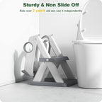 Potty Training Seat, Upgrade Toddler Toilet Seat for Kids Boys Girls, 2 in 1 Potty Training Toilet, Splash Guard Anti-Slip Pad Step Stool