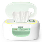 Momcozy New Baby Wipe Warmer, Large Capacity Wipe Dispenser Compatible with 60-80pcs,10-Min Fast Heating,4 Temperature Modes,Innovative Spring Design,Silicone&Top Seals,Even Heating,3-Level Nightlight