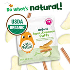 Little Bellies Organic Apple & Cinnamon Puffs Baby Snack (Pack of 18 x 0.42 oz Individual Packs)