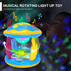 Baby Toys 6 to 12 Months - Musical Projector Rotating Light Up Toys, Tummy Time for Infant 12-18 Months, Learning Toy for Toddler 1 2 3 Years Old, Birthday Gifts for Boys Girls 0-3-6-9-12-18 Month