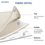 Baby Play Mat for Floor,1.3" Thick Memory Foam Tummy Time Mat for Toddlers,Infants,Kids,Water-Repellent Soft Nursery Rug,Extra Large Non Slip for Crawling&Yoga,Tatami Style for Living Room(Cream)