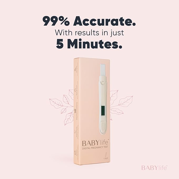Baby Life Digital Pregnancy Test - Urine Sample Detection Technology Keep Your Result Fast and Accurate -[1 Count]