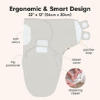 Baby Swaddle Sleep Sacks with Zipper - 3-Pack Swaddles for Newborns 0-3 Months, Infant, Baby Girls, Boys, Soft & Durable Newborn Sleep Sack, Easy Diaper Change Swaddling Blanket (The Wild 2)