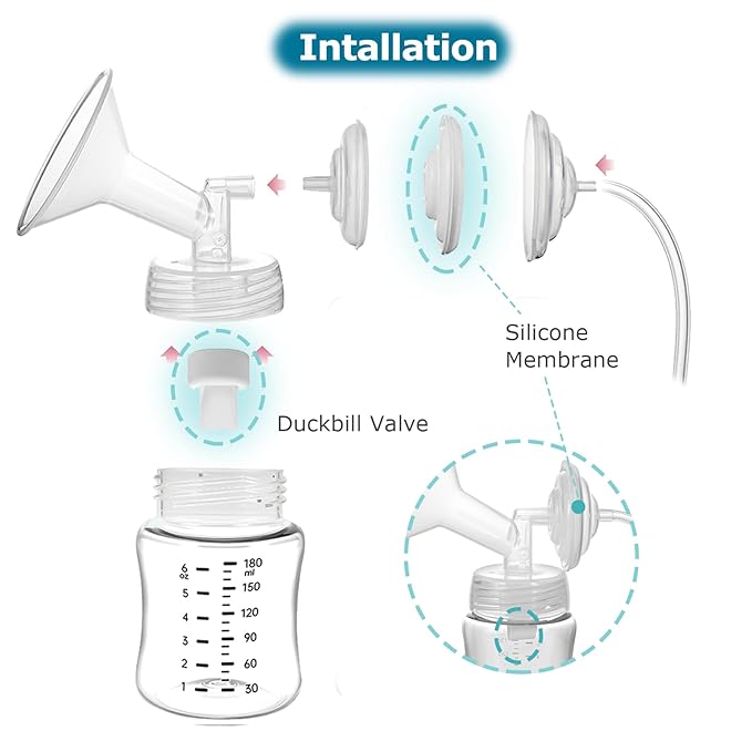 8 Duckbill Valves and 4 Silicone Membrane for Spectra and Motif Luna. Replacement Accessories for Spectra S1 S2 9 Plus SG Pumps (Not Original Accessories)