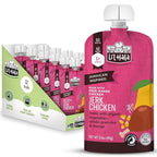 Li’l Hala Jerk Chicken Baby Food Pouches – Free-Range Chicken & Organic Veggies – Toddler Meals with Meat – Protein & Healthy Fats Puree – No Hormones – 6+ Months – 3.5 oz (12 Pack)