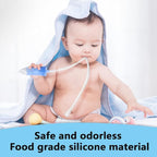 Nasal Aspirator & No Need Hygiene Filter,Reusable Nose Cleaner with Storage Case and Cleaning Brush, Soft Silicone Tips& Increased Suction Version, Easy to Use and Clean