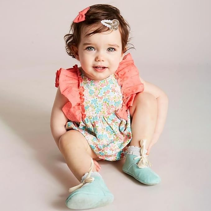 2nd Birthday Hair Clip for Baby Girls - White Glitter Number 2 Hair Clip, Girl Birthday Party Decorations, Two Year Old Photo Props