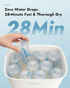 Papablic Baby Bottle Sterilizer and Dryer Pro, Esterilizador De Biberones, Electric Steam Sterilizer for Baby Bottles, Pacifiers, and Pump Parts, Large Capacity 10 Bottles