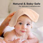 6-Pack Baby Washcloths - Soft Absorbent Viscose from Bamboo Wash Cloths for Babies, Kids, Toddlers, Infant, Newborn Bath Towels, Gentle on Sensitive Skin, 10x10 Reusable Face Towels (Peachy)
