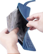 Passport Holder Cover Wallet RFID Blocking Leather Card Case Travel Accessories for Women Men (Blue)