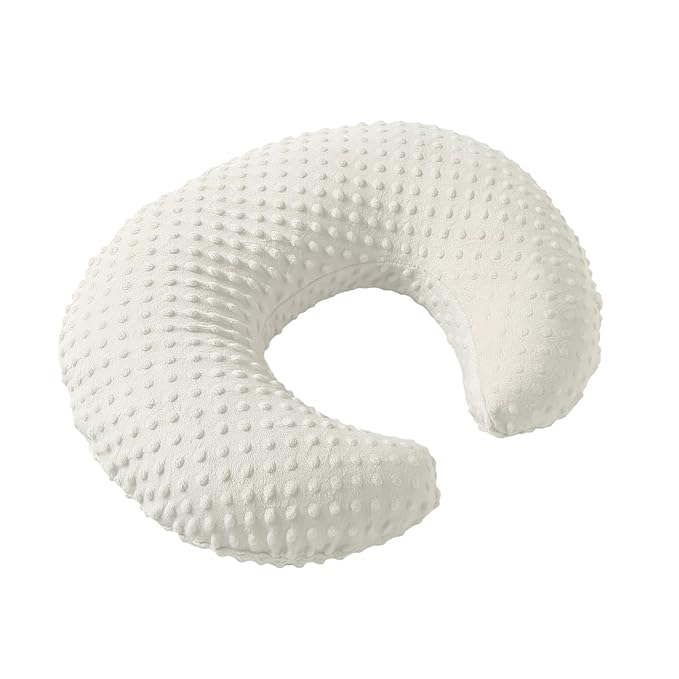 Nursing Pillow and Positioner for Breastfeeding, Ultra Soft Baby Breastfeeding Pillows for More Support for Mom and Baby, with Premium Removable Cover (Pristine)