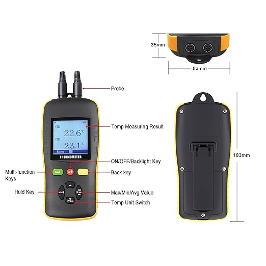 Tzone PT100 Thermometer Data Logger with Probe,Handheld USB Temperature Logger with Sound Alarm Temp Calibration,Industrial Digital Dual Channel RTD Thermometer Recorder with Auto Report 61440 Groups