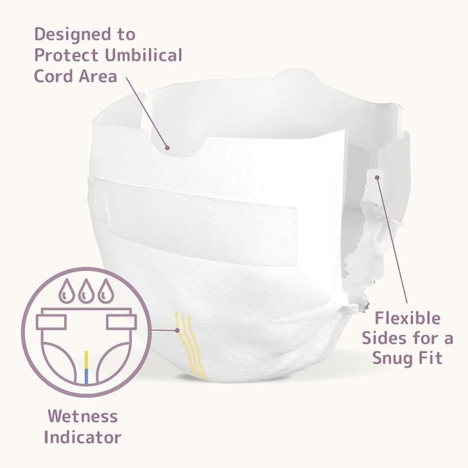 Bambo Nature Hypoallergenic Dream Baby Diapers, Premium Eco-Labeled Sustainable Diapers, Enhanced Leakage Protection, Totally Chlorine-Free, Skin Friendly, and Super Absorbent - Size 0 (144 Count)