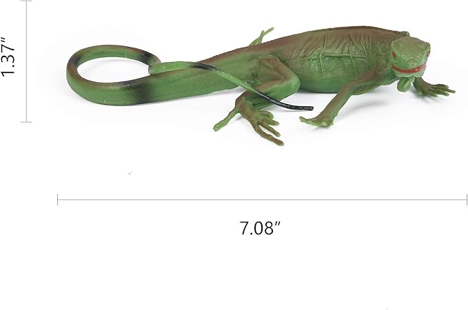 UANDME 8pcs Lizard Animal Figurines Realistic Reptile Animal Figures Chameleon Prank Props Scary Toy Playset Wilde Life Creatures