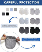 Cute Baby Mittens Newborn, No Scratch Baby Boy Mittens, Baby Girl Hat Gloves for Toddlers, Infant, Newborn