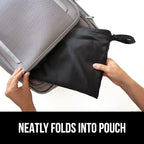 GORILLA GRIP Car Seat Travel Bag for Airplane Gate Check, Easy Carry Backpack Bags Cover Carseats, Infant Baby Carriers and Toddler Booster Seats for Airport, Child Air Travels Airport Essential, Red