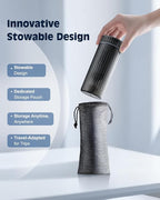 Nasal Irrigation System Electric Neti Pot Sinus Rinse Machine 200ml for Adults & Kids with 4 Nozzles & 30 Salts, USB-C Charge, Gentle Nasal Irrigation Device for Sinus Relief & Allergy（Gray）