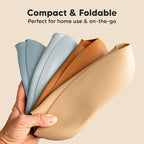 KeaBabies 2-Pack Silicone Baby Bibs for Eating - Sturdy Food-Grade Silicone Bibs for Babies Girl, Boy, Large Food Catcher, Clean & Put On Easily, Waterproof Toddler Feeding Essentials (Alps)