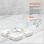 Roving Cove Slim-Fit Corner Protector for Baby Proofing (8 Small Corners), Soft Rubber Foam Furniture Corner Bumper Guards, 3M Adhesive Pre-Taped, Oyster White (Off White)