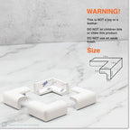 Roving Cove Slim-Fit Corner Edge Protector for Baby Proofing (Small 18ft Edge 8 Corners), Furniture Safety Bumper Guard, Soft NBR Rubber Foam, 3M Adhesive, Oyster White (Off White)