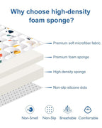 Odorless Premium Foam Baby Play Mat 71" x 59", Soft Microfiber Fabric Crawling Mat for Floor- Comfortable and Hypoallergenic, Non-Slip Cushioned Floor Playpen mat for Infants,Babies,Toddlers