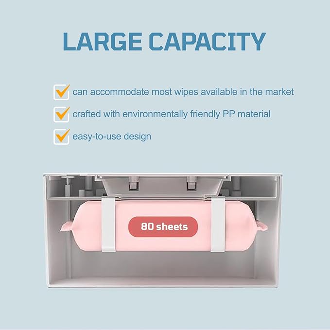 Baby Wipe Warmer, Portable USB Powered Baby Wet Wipes Dispenser Holder with Temperature Control, Paper Towel Heater for Home, Car, Travel (Green)