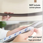 Roving Cove HeftyFit Edge Protector for Baby Proofing (9ft Large Edge Only), Heavy-Duty Soft Rubber Foam Furniture Edge Bumper Guards, Desk Edge Cushion, Wall Corner Covers, 3M Adhesive, Coffee Brown