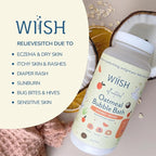 WIISH Baby Oatmeal Bubble Bath - Baby Bubble Bath for Sensitive Skin with 30% Colloidal Oatmeal | Orange + Coconut | Healing Ingredient, Soothing Itchiness, Rashes, Dryness 16 oz(260g)