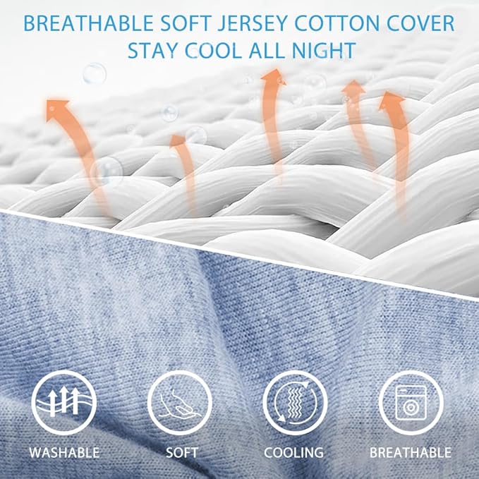 Chilling Home Pregnancy Pillow, U Shaped Pregnancy Pillows for Sleeping Full Body Pillow Maternity Pillow for Pregnant Women 58 inch, Pregnant Women Must Have with Removable Cover, Blue-Jersey