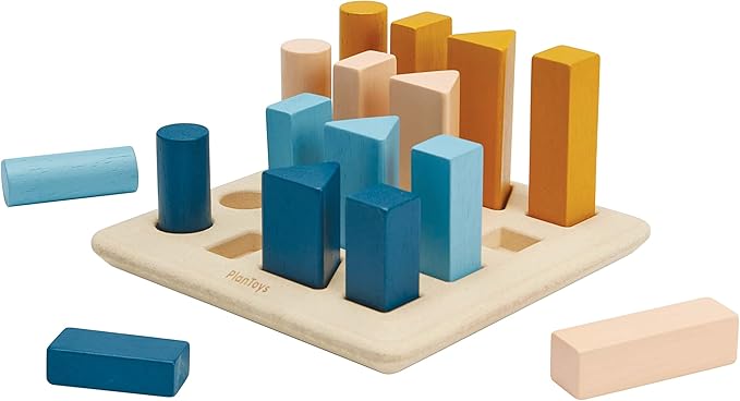 PlanToys Geometric Peg Board - Orchard Collection (5477)