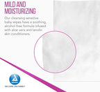 Dynarex Baby Wipes - Non-Alcohol Wipes for Babies with Lanolin & Aloe to Moisturize Skin - Sticker-Sealed Soft Pack - Unscented - 7x8", 80 Wet Wipes per Pack, 24 per Case