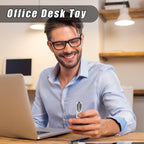 STONESTAR CP3 Mini Fidget Slider, Magnetic Metal Fidget Toys Adult EDC Fidget Toy Haptic Slider, ADHD Tools Sensory Toys Anti-Anxiety Stress Relief Toy for Unisex Adults (Silver)