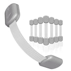 Baby Proofing Child Safety Locks (8 Pack) by Skyla Homes - The Safest, Quickest and Easiest 3M Adhesive Cabinet Latches, No Screws & Magnets, Multi-Purpose for Furniture, Kitchen, Ovens, Toilet Seats