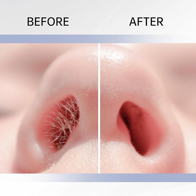2-in-1 Nasal Hair Cutter for Women,3pcs Double Sided Nasal Hair Cutter,Nostril Hair Remover Tool, 360° Rotating Nose Hair Trimmer with Ear Digger for Men and Women Manual Nose Hair Trimmer