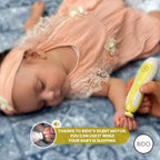 BİDO Baby Nail Trimmer File Electric-Safe Baby Nail Clippers,Manicure Kit for Newborn Toddler and Kids,6 Grinding Heads and LED Light, Pink or Blue (Yellow)