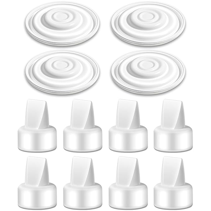 8 Duckbill Valves and 4 Silicone Membrane for Spectra and Motif Luna. Replacement Accessories for Spectra S1 S2 9 Plus SG Pumps (Not Original Accessories)