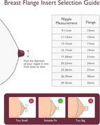 Momcozy Original Replacement Accessories for Upgraded Mobile Flow | Upgraded M9,Original Upgraded M9 Breastfeeding Parts,15mm Inserts, 4 Pack