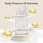 Baby Bottle Warmer for Breast Milk with Timer & Night Light, 11-in-1 Milk Warmer for Baby Bottles, 48H Keep Warm, BPA-Free Fast Heating with Adjustable Temperature for Glass/PPSU Bottles